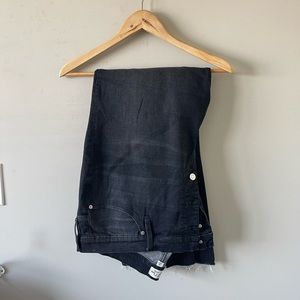 Jcrew faded black button fly jeans size 36 inseam 27